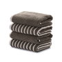 Mijolnir Stripe Melange - Anthracite Juego de toallas de mano (4 Piezas) de 50x90 cm